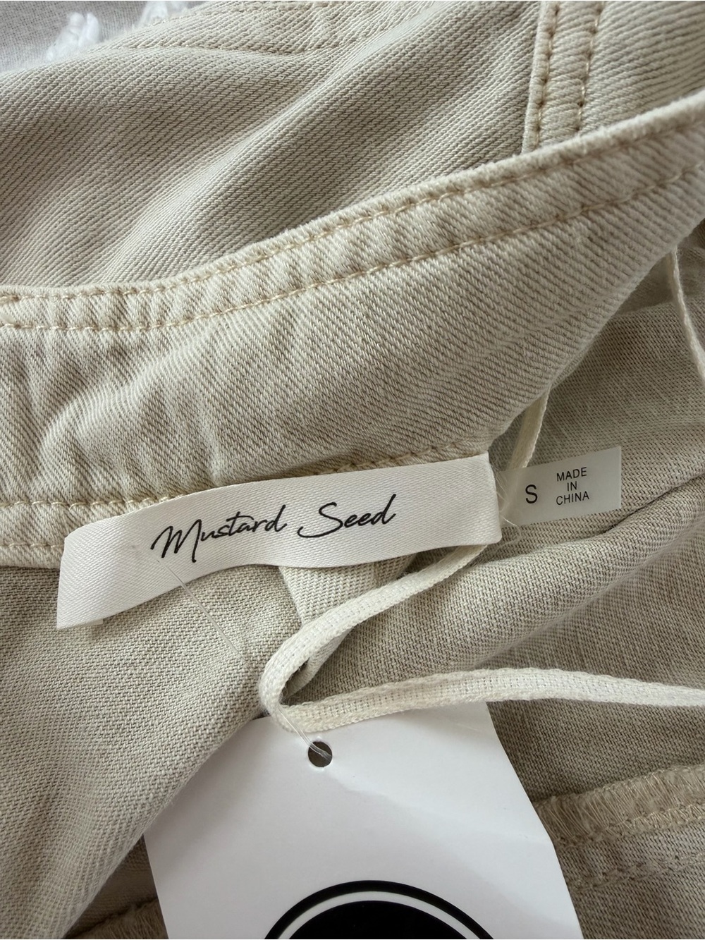 NWT Cream Denim Strappy Romper S - Picture 9 of 10